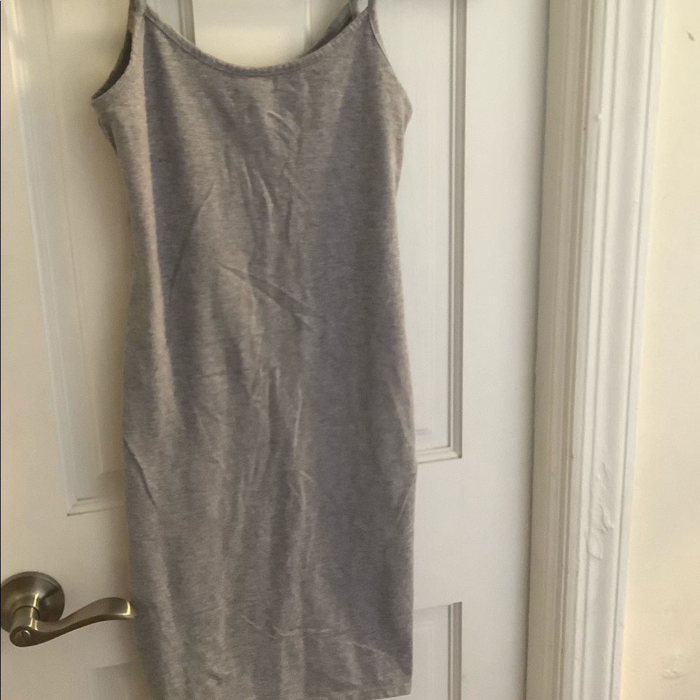 Grey body con dress